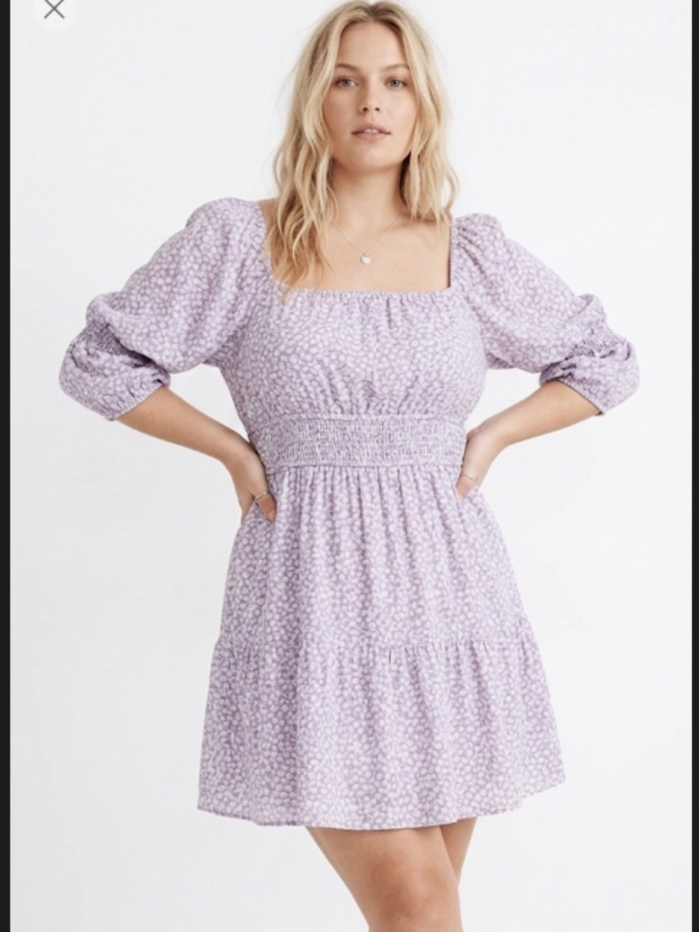 ARULA lavender floral dress size B - 16/18